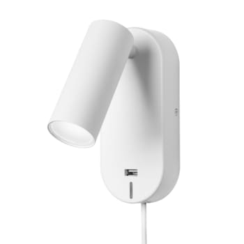 [6243200263] Væglampe Ego Usb Hvid