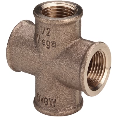 [048180306] 3/4" Rødgods Silicium Bronze kryds