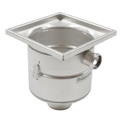 [153000326] Industriafløb-med sideindløb-gulv: beton/fliser-ramme: 300x300mm
