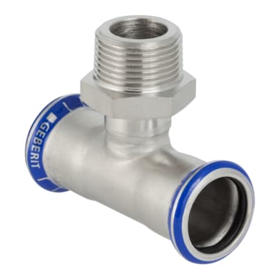 [034332035] 35 x 1.1/4" x 35mm tee muf/nip/muf Mapress RF