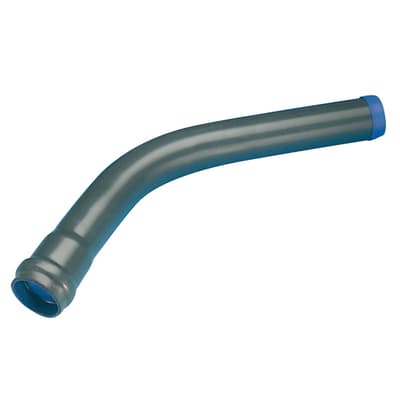 [064312050] Wavin 50 mm PVC-bøjning 45°, grå, PN10