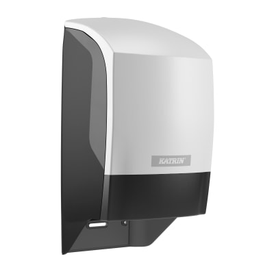 [881890721] Katrin dispenser 77496 til 2 ruller toiletpapir, plast, sort