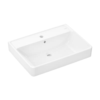 [622517000] HANSGROHE Xanuia Q håndvask 650x480mm hh midt t/væg porcelæn hvi