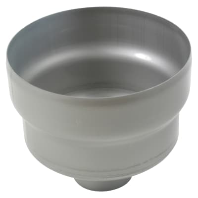 [153008316] Underdel-udløb: ø110mm, lodret-syrefast stål: aisi316l/en1.4404