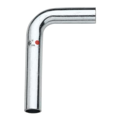 [034703128] 28 mm TURBO Steel bøjning 90G. uden muffe