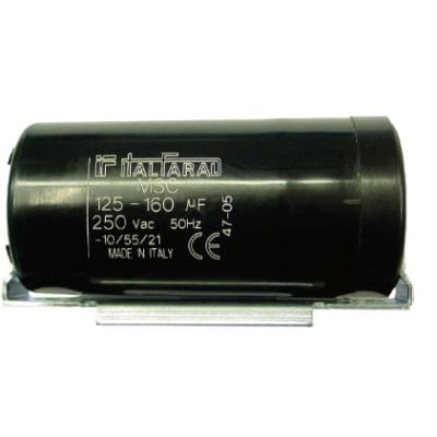 [1449063005] Startkondensator 63-80UF 330V Ø46 x 98 mm, med bøjle