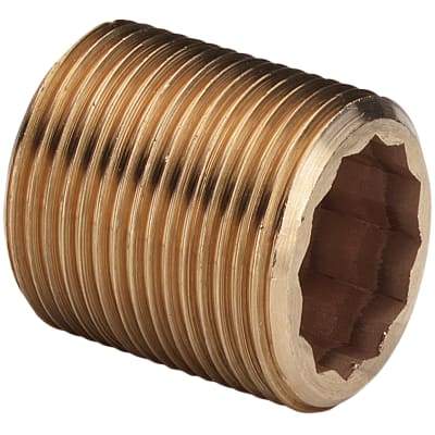 [048446206] 3/4" x 60 mm Rødgods Silicium Bronze lang nippel