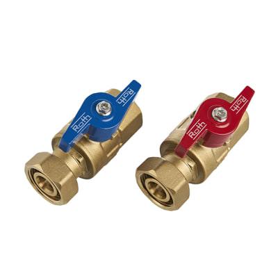 [401973866] Roth Kugleventilsæt 3/4" Euro, ligeløbende