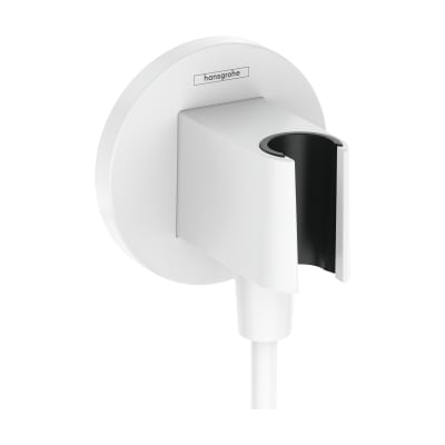 [738866800] Hansgrohe FixFit S slangeudtag med bruserholder, mat hvid