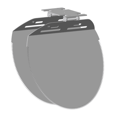 [154392845] NI TX11 universal 250 mm Rib2 spjæld, unbrako
