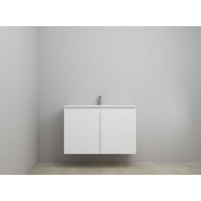 [786030259] Sanibell Online usamlet møbelsæt 101x46cm mathvid med 2 låger