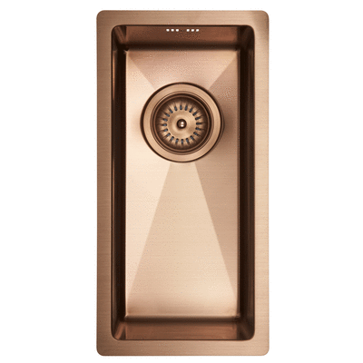 [681306208] Lavabo Kubus 180 Soft køkkenvask, PVD kobber