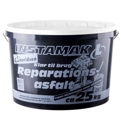 [490840503] Instamak reparationsasfalt 25 kg, 0-3 mm, hvid