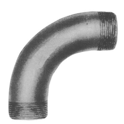 [000003408] 1" Galvaniseret bøjning 90° nippel/nippel