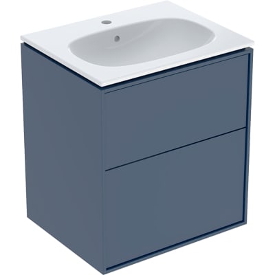 [780177339] Ifö Sense Art sæt 2 skuffer 59.2x64.4x48cm, vask 60cm midnatsblå