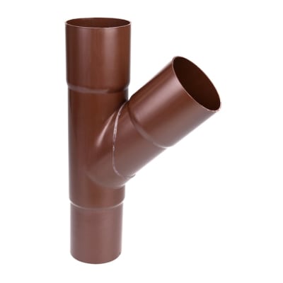[275256440] Plastmo grenrør Ø75x75mm, 60° , brun