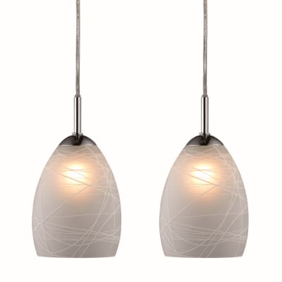 [6241101403] WINNER Pendel sæt 2L Mat-deco-glas