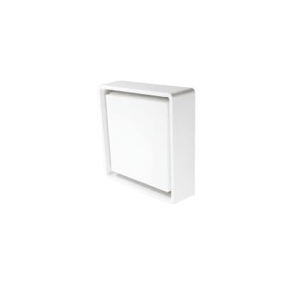 [6243052437] Væg-/Loft Frame Square LED 7,2W 3000K, 500 lumen, sensor hvid