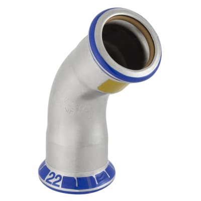 [037312042] 42 mm Bøjning RFG 45° muffe/muffe Mapress