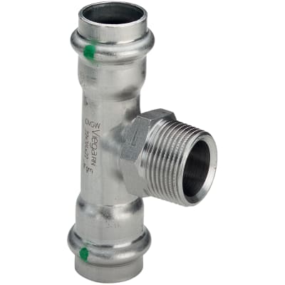 [035734414] 42 x 3/4" x 42 mm Sanpress Inox T-stykke