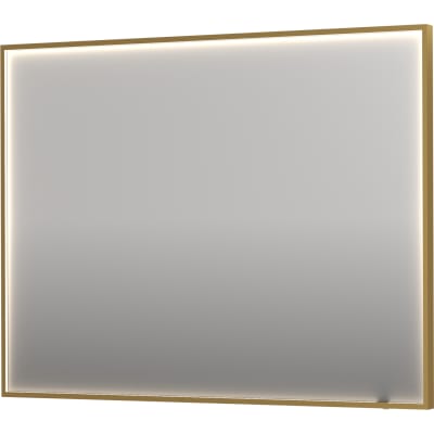 [930230510] Sanibell INK SP19 LED spejl 120x80 på børstet mat guld aluramme