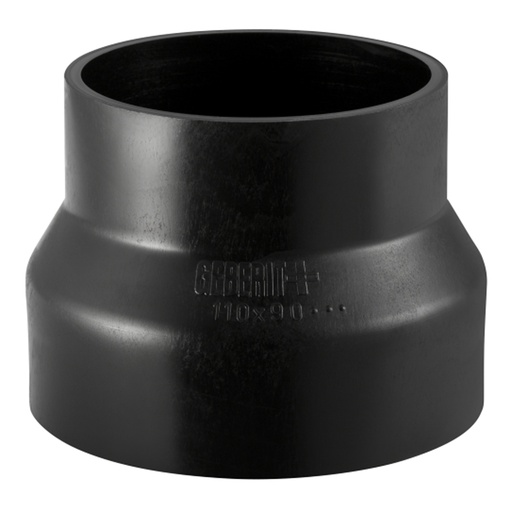 [184091249] 50 x 40 mm Reduktion centrisk sort PEH Geberit