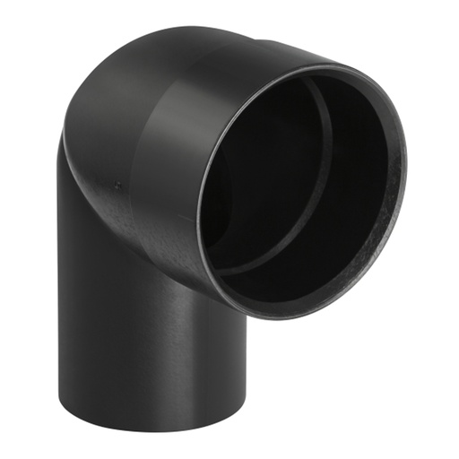 [184273250] 50 mm x 90° Tilslutningsvinkel sort PEH Geberit