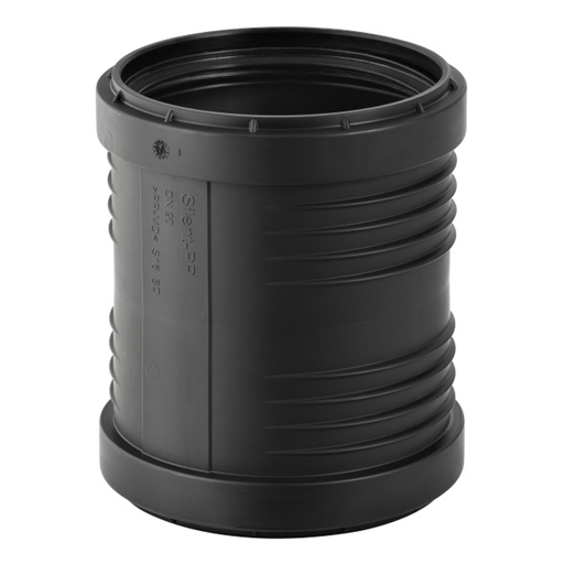 [184850050] 50 mm Dobbeltmuffe Silent PP Geberit