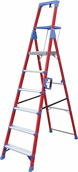 [1652748] GLASFIBERTRAPPESTIGE MED VÆRKTØJSHYLDE, 6 TRIN