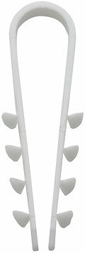 [1500860] KABEL OG RØRHOLDER DKS, 3-13 MM, HVID, 200STK./FORP.