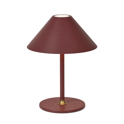 [6248101901] Hygge Bordlampe på batteri Ø19cm, mørkerød
