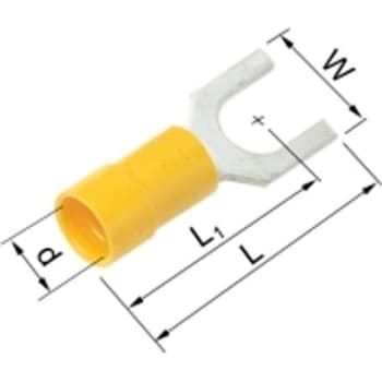 [2921106667] Isol. gaffelkabelsko A4653G 4-6mm2 M5 Gul