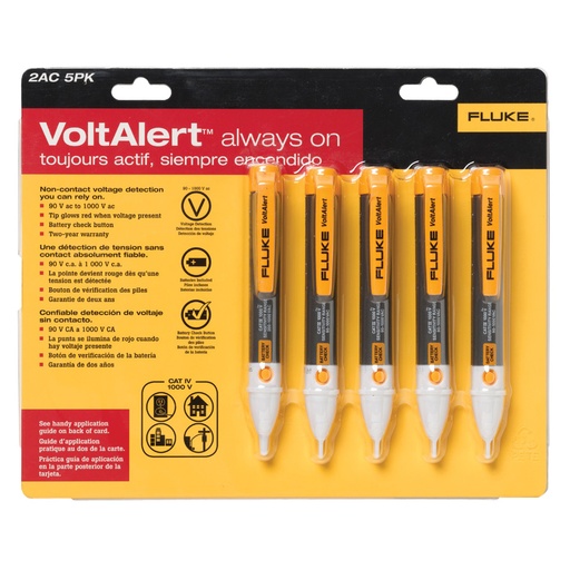 [2098563735] FLUKE SPÆNDINGSTESTER 2AC(5PK)
