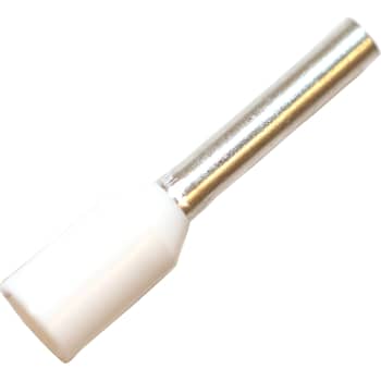 [2921111584] Isoleret terminalrør A0,75-8ET 0,75mm2 L8 Hvid