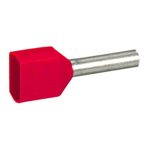 [3921100109] TYLLE ISOL DOBB 2X1,0MM2 RØD