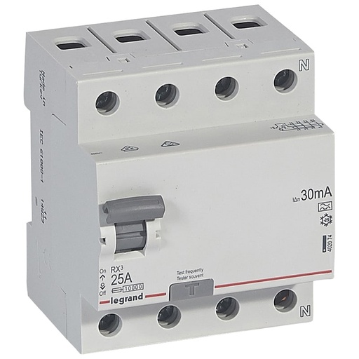 [3922401030] HPFI 4P 25A 30MA 10KA A RX3