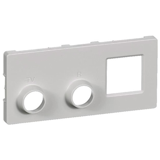 [1087004866] Reservedel afdækning for TV.R RJ45 lysegrå