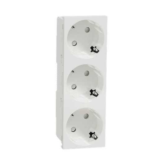 [9139122863] 3XSCHUKO STIKK. SKRUELØS HVID