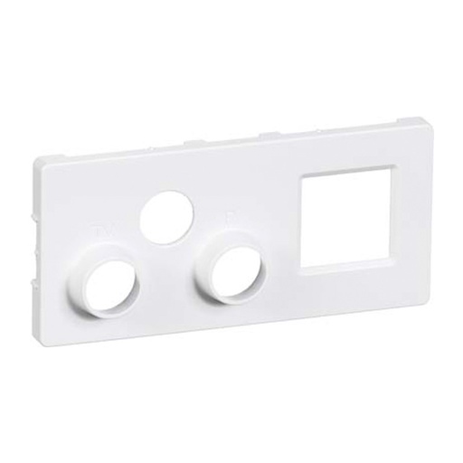 [1087004905] Reservedel afdækning for TV.R Sat og RJ45 hvid