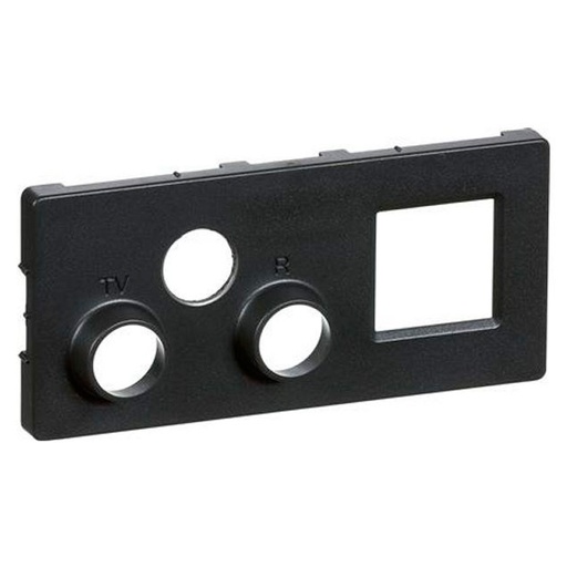 [1087004918] Reservedel afdækning for TV.R Sat og RJ45 koksgrå