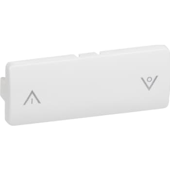 [1092901543] FUGA indsats svagstrømstryk  tangent tænd/sluk + op/ned hvid