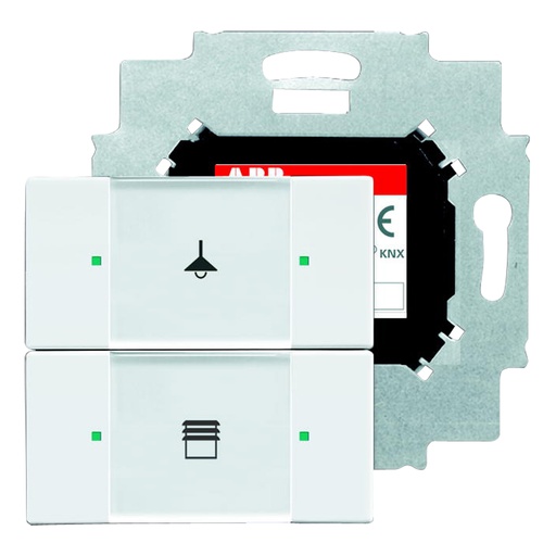 [2126135747] KNX KONTAKT 2-TRYK HVID