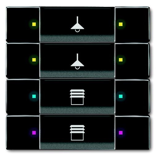 [2126140350] KNX KONTAKT 4/8-TRYK ANTRACIT
