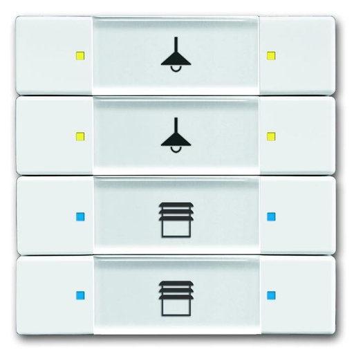 [2126140389] KNX KONTAKT 4/8-TRYK HVID