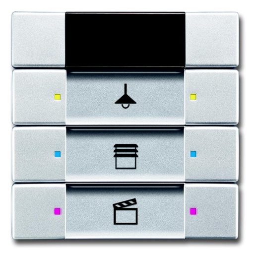 [2126140965] KNX RUMTERMOSTAT 3/6-TRYK ALU