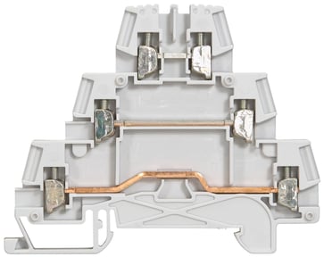 [3921600968] Legrand Viking 3 skrue 2,5MM2 grå trippel 5mm