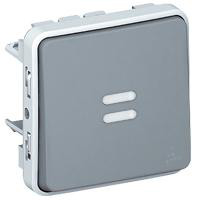 [8717100253] Plexo ip55 korrspondance afbryder m/lampe 10a grå