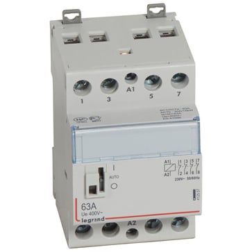 [8722041323] CX3 DIN kontaktor 230Vac 4NC 63A med håndtag 3M