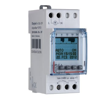 [3923400975] AlphaRex D21 digital årsur 16A 1-skiftekontakt 2M