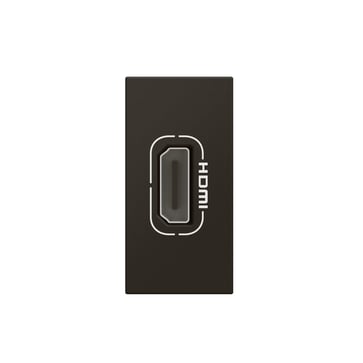 [8717404522] Mosaic AV HDMI udtag forlænger 15cm kabel 1M mat sort